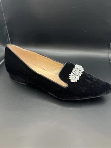 Adrienne Vittadini Damenschuhe Größe 10M Samt Strass Halbschuhe flache elegante - Bild 1 von 9