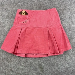 Gymboree Girls Corduroy Skirt Skort Pink Embroidered 100% Cotton Size 4 Vtg  - Picture 1 of 8