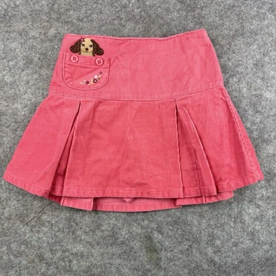 Falda corta Gymboree Niñas Pana Rosa Bordada 100% Algodón Talla 4 De Colección  Foto 1 de 4