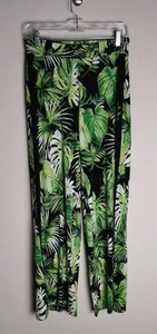 Pantalones Cortos Casa Blanca Mercado Negro Palma Verde Monstera Pierna Ancha X-Pequeños - Imagen 1 de 3