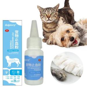 Pet Cat Dog Styptic Powder Claw Nail Wound Bleeding Blood NEW Powder T2N4