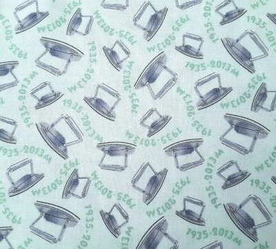 Mr. Monopoly BTY Hasbro Quilting Treasures Game Piece Iron 1935-201344 Green - Image 1 of 3