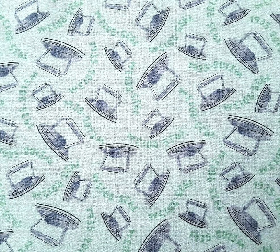 Mr. Monopoly BTY Hasbro Quilting Treasures Game Piece Iron 1935-201344 Green - Image 1 of 3