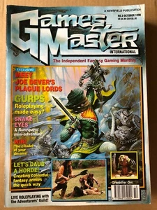 Games Master International Magazine October 1990 #3 Fantasy Gaming Monthly 102C - Picture 1 of 2