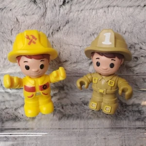 Tonka Toys FIREMAN Lote de 2 Figuras Beige + Amarillo Bombero Niño Decoración de Pasteles - Imagen 1 de 8