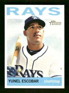 2013 Topps Heritage #123 Yunel Escobar NM Near Mint Rays BXCP23 - Picture 1 of 2