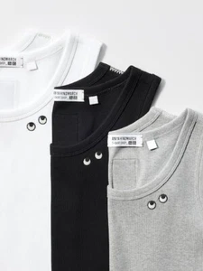 Canotta UNIQLO x ANYA HINDMARCH T4TANK/costola 477650 nuova Giappone - Foto 1 di 14
