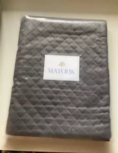 Matouk Nadia Euro Sham 27 X27 Carbone Nuovissimo - Foto 1 di 4
