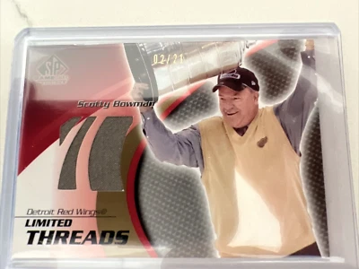 2003-04 SP Game Used Edition Limited Threads /21 Scotty Bowman #LT-SB HOF - Image 1 of 2