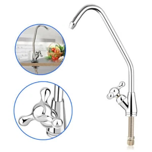 DE Edeltahl Küchen Armatur Wasserhahn für Umkehr Osmose Anlage Wasserfilter Haus - Bild 1 von 6