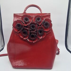 Disney Danielle Nicole Red Roses Beauty And The Beast Backpack Handbag NWT