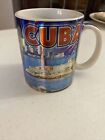 CUBA Wraparound Beach Scene Ceramic Mug 3.75" H x 3.25" D 12 oz SHINY
