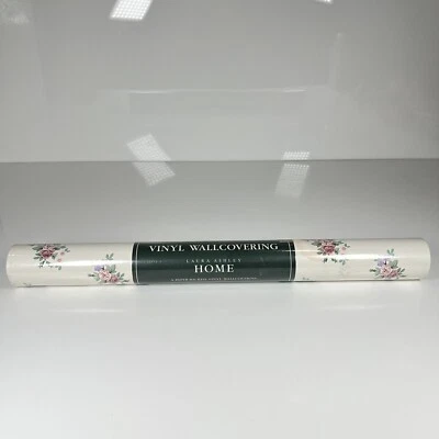 Laura Ashley Home Vinyl Wallcovering Wallpaper Florette Plum UK Vintage Floral - Image 1 of 4