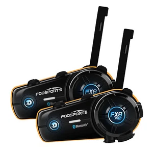 2x FX8 Pro Bluetooth Casco de Motocicleta Intercomunicador Auriculares 8 Jinetes Inalámbricos 2000m - Imagen 1 de 14