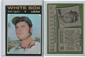 1971 Topps Baseball, #537 Tom Egan, Chicago White Sox - Picture 1 of 1