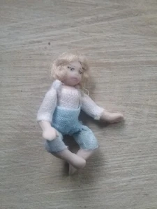 Dolls house miniature porcelain boy doll 40mm - Picture 1 of 1