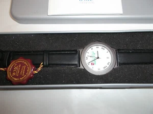 WMC Armbanduhr schwarzes Lederband Quarz -Ogr.Verpackt - Bild 1 von 3