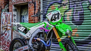Se adapta a Kawasaki KX450F (2024-2025) y KX250F (2025) kit gráfico calcomanías kxf kx - Imagen 1 de 6