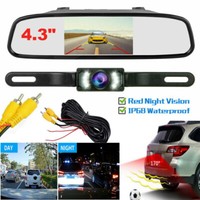 170° Car Rear View Backup Camera Mirror Parking System Kit Reverse Night Vision