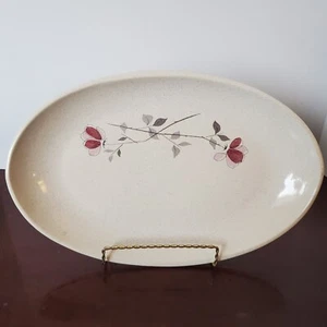 Franciscan Duet Earthenware Platter Pink Roses 1956-1961 15" - Picture 1 of 4