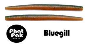Senko Style Ribbed Stick Bait Soft Plastic Worm Bass Fishing Lure 15ct 5" - Picture 1 of 30