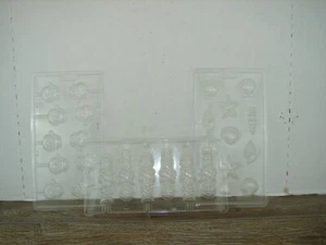 Wilton candy molds, lot of 3 Santa Lollipop, Mummy Lollipop. and Sea Shell Candy - Picture 1 of 4