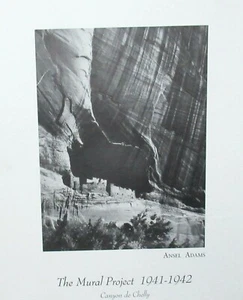 ANSEL ADAMS "CANYON DE CHELLY" THE MURAL PROJECT BLACK AND WHITE POSTER - Picture 1 of 4
