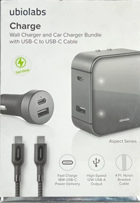 Ubio Labs 30W USB C to C Bundle 黑色 — 第 1/4 张图片