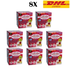 Gluta Berry 200000 mg. Fast Action Drink PUNCH More Energy Aura White Body 8 Box - Picture 1 of 9