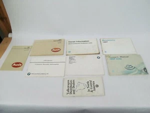 Vintage Lot of Germany Car Owner’s Manuals Audi VW Volkswagen BMW - Picture 1 of 1