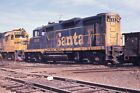 1976 Slide Santa Fe Train Engines # 3614 # 3132 Railroad Yard Location Unknown