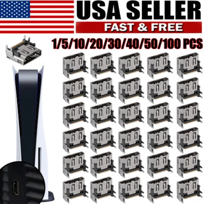 HDMI Port Connector Socket Connector Jack Replacement For Sony PlayStation 5 PS5 - Image 1 of 4