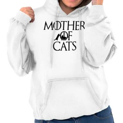 Mother Of Cats Catleesi  Cat Mom Lady Gift Womens Hooded Sweatshirts Hoodies - Image 1 of 4