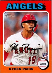 2024 Topps Heritage #447 Kyren Paris Rookie Card Angels - Bild 1 von 2
