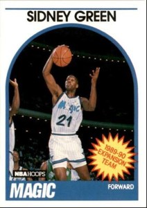1989-90 Hoops Basketball Card Sidney Green Orlando Magic #305