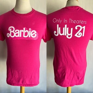 BARBIE (2023) Official Unisex "In Theaters July 21" Movie Promo T-Shirt Sz Small - Picture 1 of 6