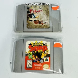 N64 Pokemon Stadium + Pokemon Snap Authentic Nintendo 64 N64 LOT - Picture 1 of 6