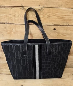 Carolina Herrera Tasche schwarz Signature Canvas und Lederbesatz  - Bild 1 von 8