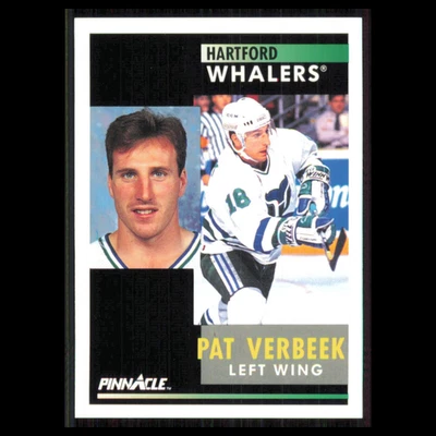Pat Verbeek #43 1991 Pinnacle Hartford Whalers Hockey Card NHL NM - Image 1 of 3