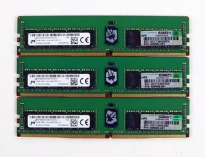 Micron 48GB (3x16GB) MTA18ASF2G72PZ-2G3A1 PC4-2400T DDR4 ECC REG Server Memory - Picture 1 of 3
