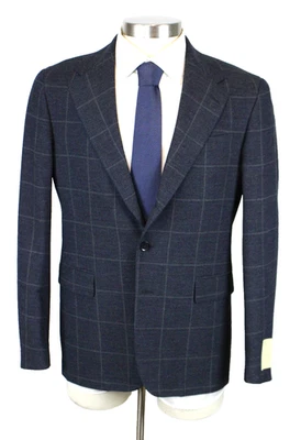 Double RL RRL Ralph Lauren Suit Jacket 40 R Mens Indigo Checked Cotton Wool - Image 1 of 4
