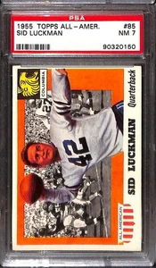 1955 Topps All American #85 Sid Luckman PSA 7 casi nuevo 90320150  - Imagen 1 de 3