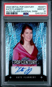 2024 Metal Pop Century Kate Flannery Auto-Silver Diag Shim /20 Psa 10 Pop 1 - Bild 1 von 6