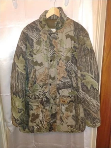 Vintage Herren Medium 36-40 Duxbak Stepp gefütterte Jacke Realtree Tarnmuster Jagd HERGESTELLT IN DEN USA - Bild 1 von 12