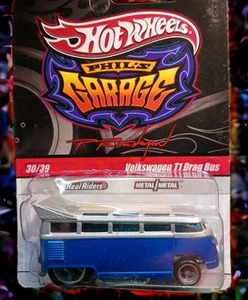 2009 Hot Wheels Phils Garage VOLKSWAGEN T1 Drag Bus-CHASE- Exclusive-Premium - Picture 1 of 12