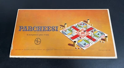 Parcheesi A Backgammon Game of India #2 1964 Gold Seal Edition Complete - Image 1 of 4