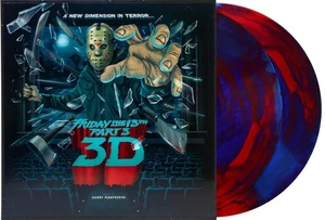 Friday the 13th Part 3 Soundtrack Score Metallic Red & Blue Color Vinyl 2xLP - Picture 1 of 3