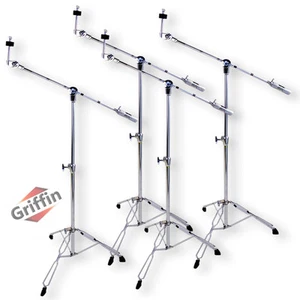 GRIFFIN Cymbal Boom Stand (4-Bundle) for Mounting Heavy Duty Crash, Ride, Splash - Picture 1 of 14