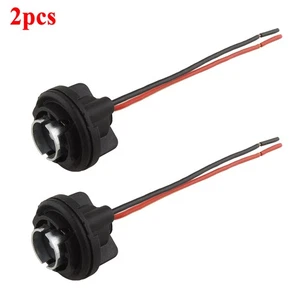 2x 1156 7506 BA15S 1156A Turn Signal Light Socket Wire Harness Holder Connector - Picture 1 of 7