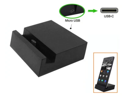 Micro USB to Type-C Dock Charging Desktop Cradle Station for Mobile Phones - Image 1 of 4